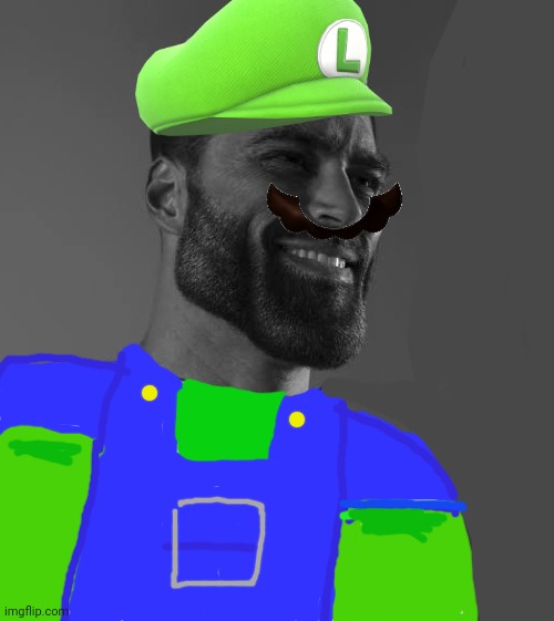 Holy shit it's Luigichad (yes I made this) -emosnake | made w/ Imgflip meme maker