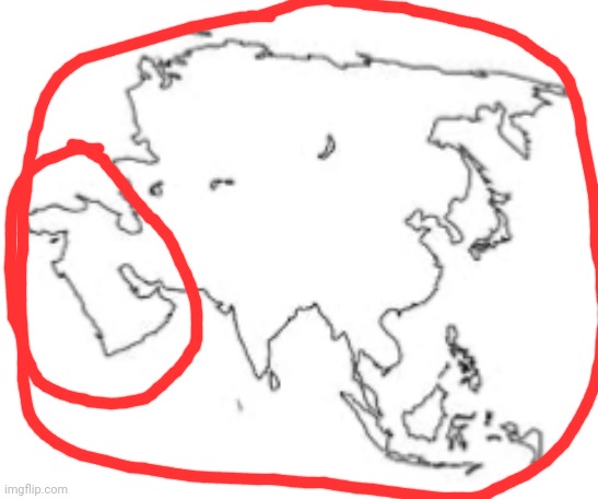 Draw the Asia map | image tagged in draw the asia map | made w/ Imgflip meme maker