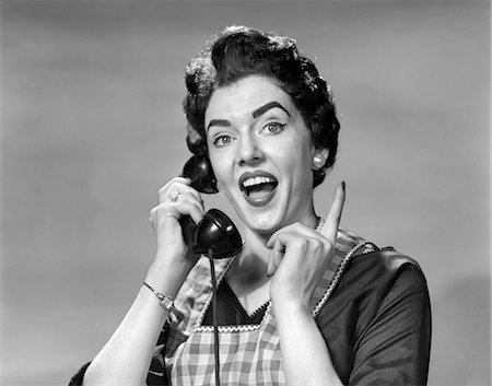 Vintage Phone Leap Year Lady Blank Meme Template