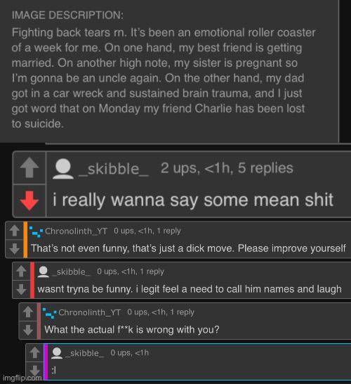 For the people asking what he did | made w/ Imgflip meme maker