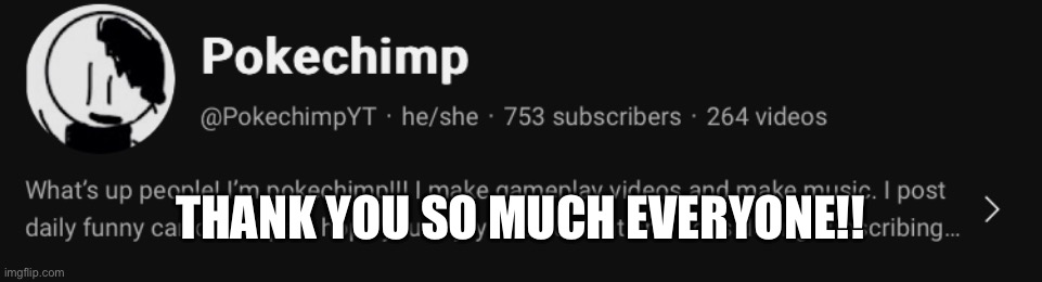 Thank you! | THANK YOU SO MUCH EVERYONE!! | image tagged in youtube | made w/ Imgflip meme maker