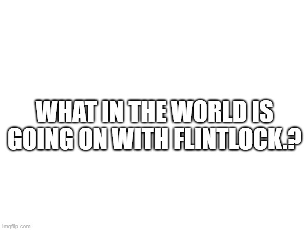Bro I leave for 20 minutes and this place is in anarchy | WHAT IN THE WORLD IS GOING ON WITH FLINTLOCK.? | made w/ Imgflip meme maker