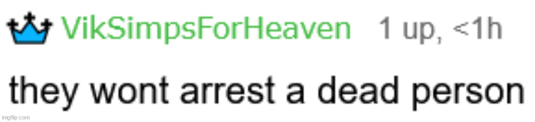 new template | image tagged in they won't arrest a dead person | made w/ Imgflip meme maker