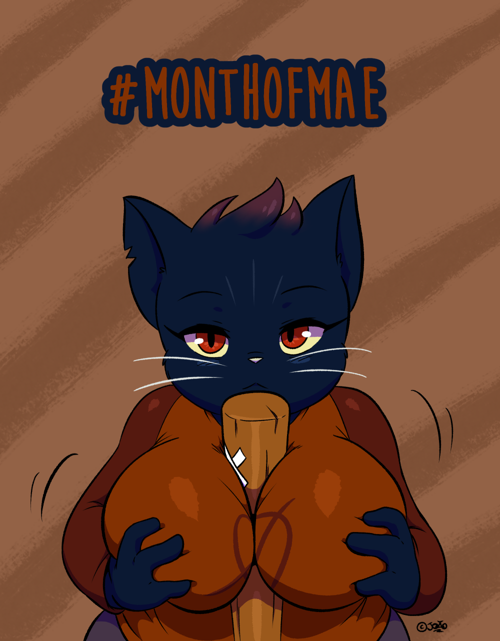 mae (night in the woods) Blank Meme Template