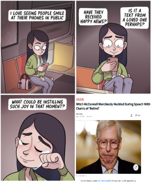 phone joy | image tagged in phone joy,mitch mcconnell | made w/ Imgflip meme maker
