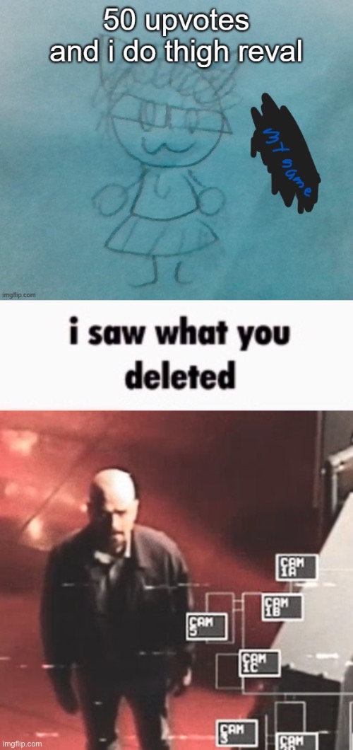 image tagged in i saw what you deleted | made w/ Imgflip meme maker