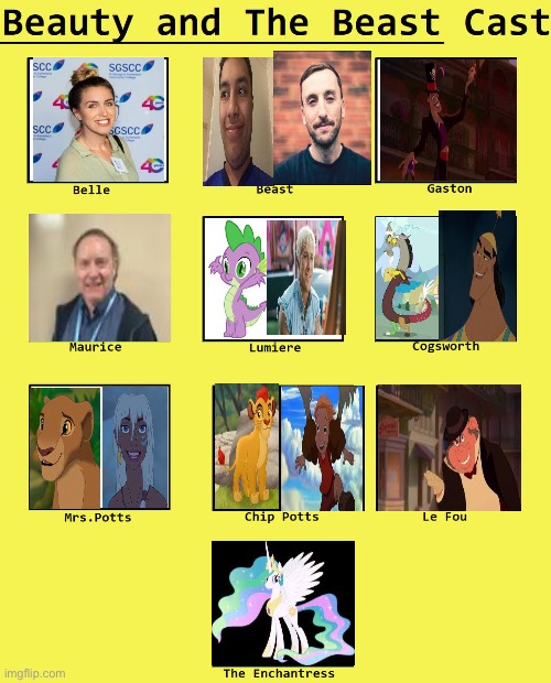 Beauty And The Elia | image tagged in beauty and the beast blank cast meme | made w/ Imgflip meme maker