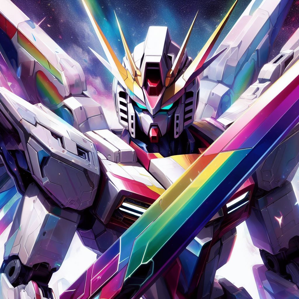 Rainbow Gundam Blank Meme Template