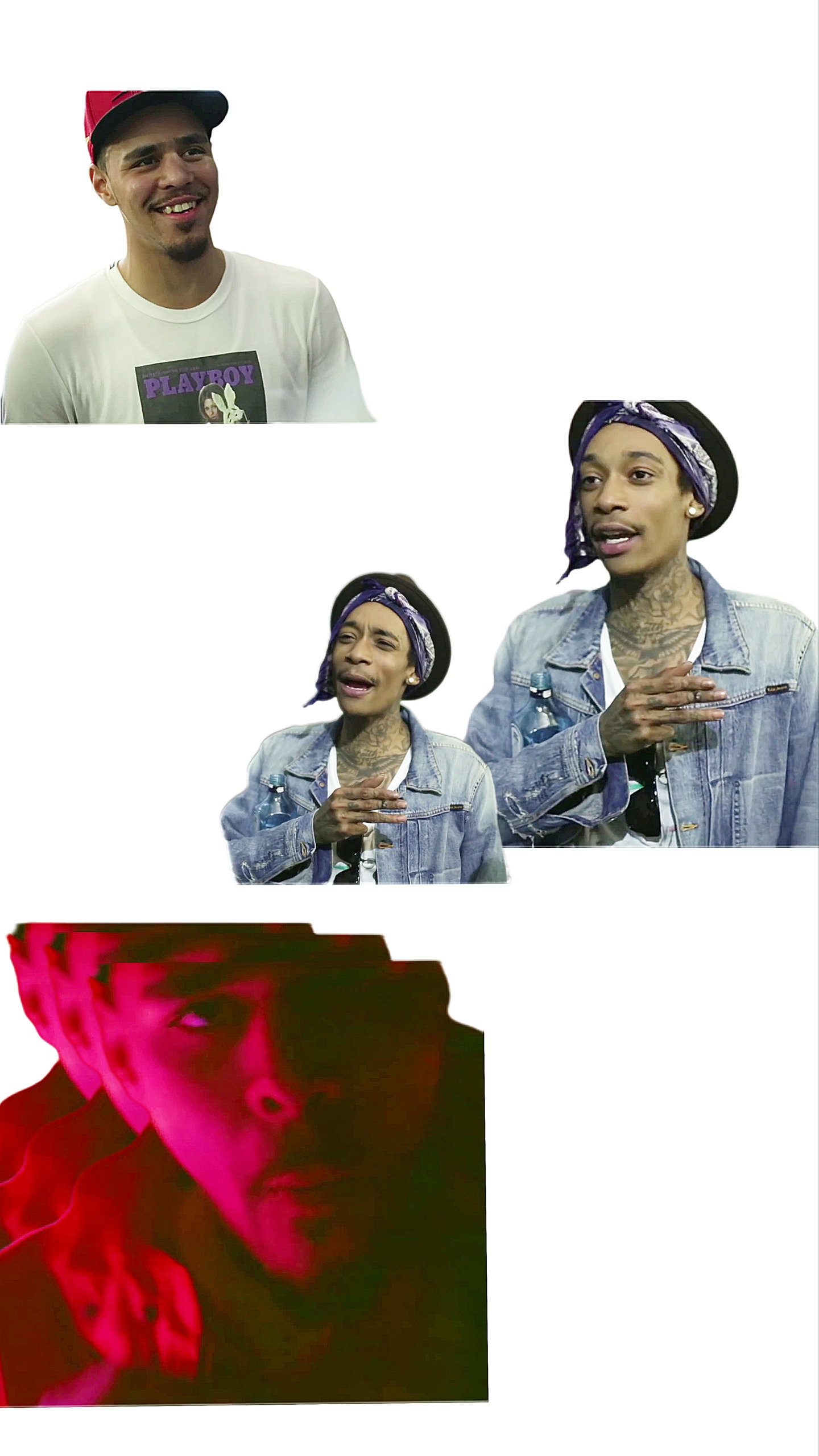 Wiz Khalifa J-Cole Meme Blank Meme Template