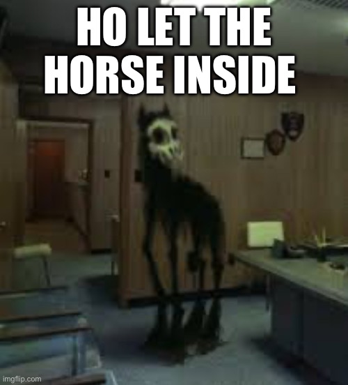 drfgtyhui | HO LET THE HORSE INSIDE | image tagged in fghjk | made w/ Imgflip meme maker