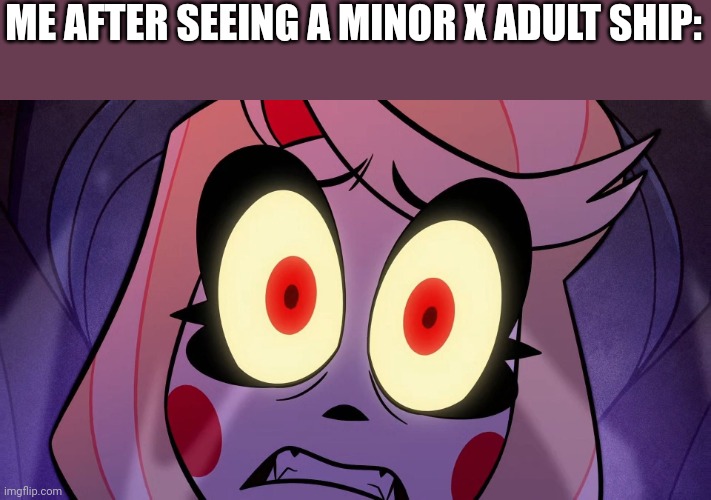 Meme | ME AFTER SEEING A MINOR X ADULT SHIP: | image tagged in funny | made w/ Imgflip meme maker