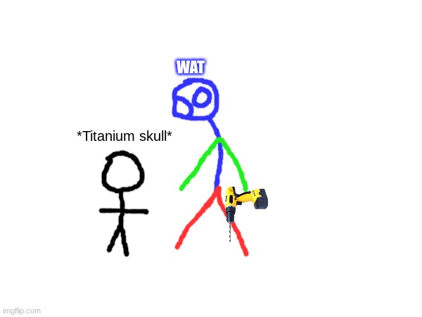 *Titanium skull* WAT | made w/ Imgflip meme maker