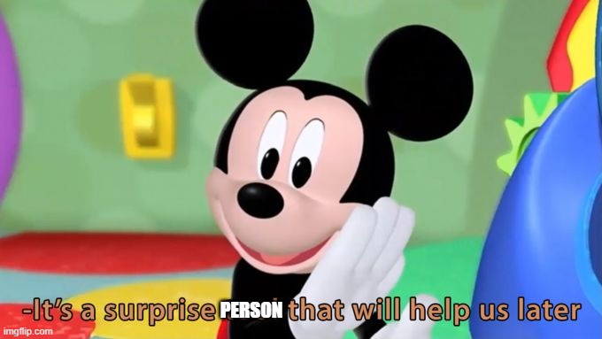 Mickey mouse tool | PERSON | image tagged in mickey mouse tool | made w/ Imgflip meme maker