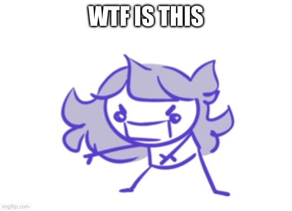 Jaiden animations scream | WTF IS THIS | image tagged in jaiden animations scream | made w/ Imgflip meme maker