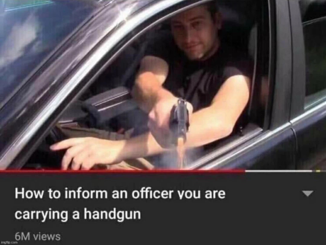 "Sir it's my medicinal Glock 17" | made w/ Imgflip meme maker