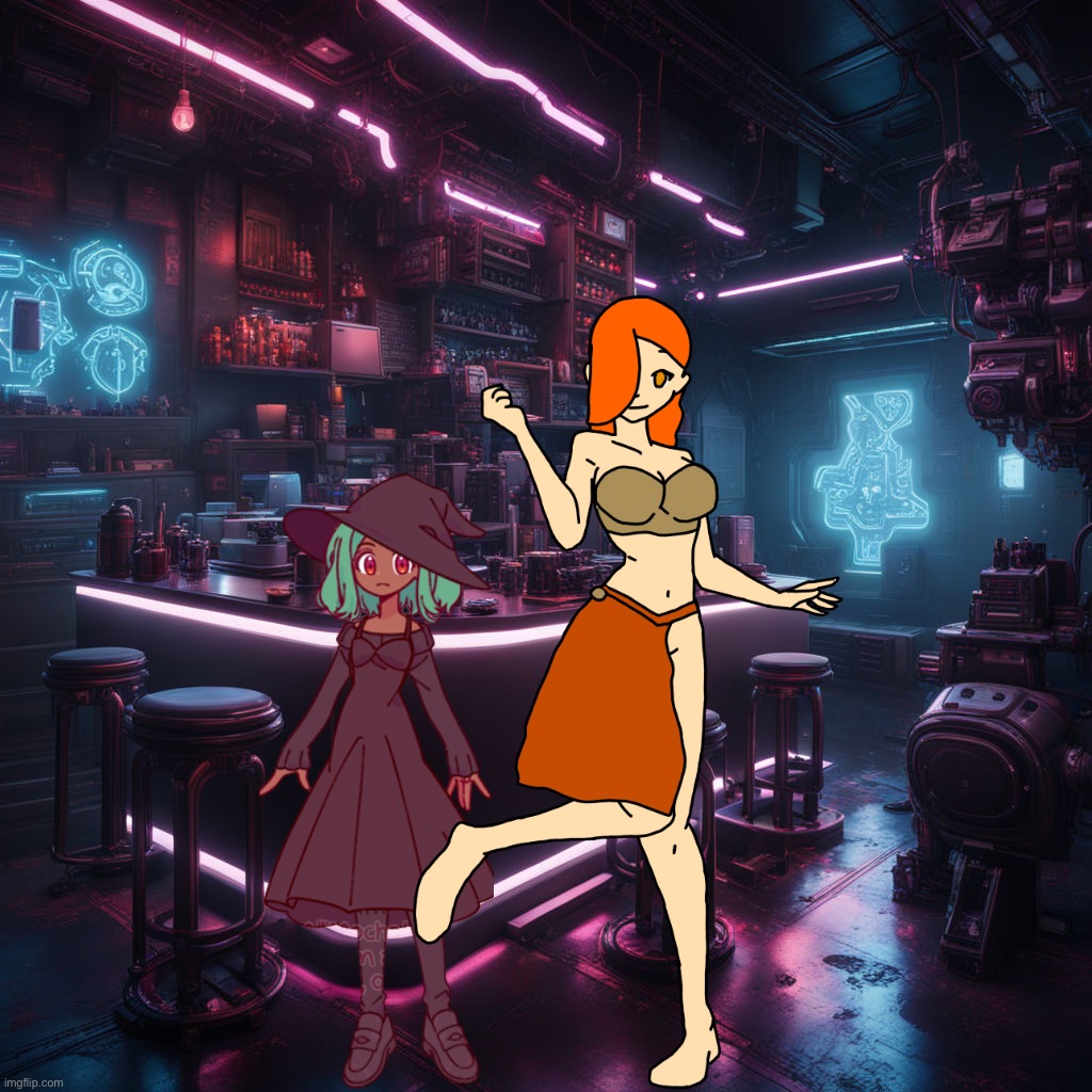 POV: Your oc is in an Inkversian Bar with Inkmatas and Peyton | made w/ Imgflip meme maker