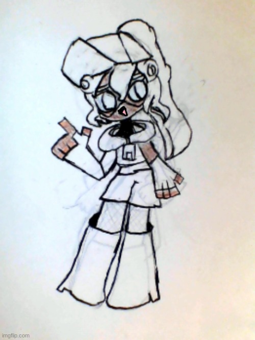 A little sneak peek at Switch's stage/cover art outfit! (For a project im working on, if you wanna know about it, ask me in the  | made w/ Imgflip meme maker