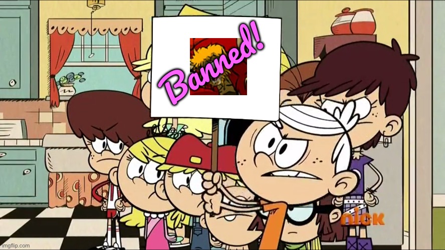 Lincoln Wants to Ban TheZoologist from Deviantart | Banned! | image tagged in banned,lincoln loud,the loud house,lori loud,nickelodeon,deviantart | made w/ Imgflip meme maker