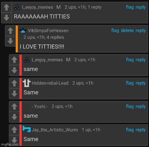 titties | made w/ Imgflip meme maker