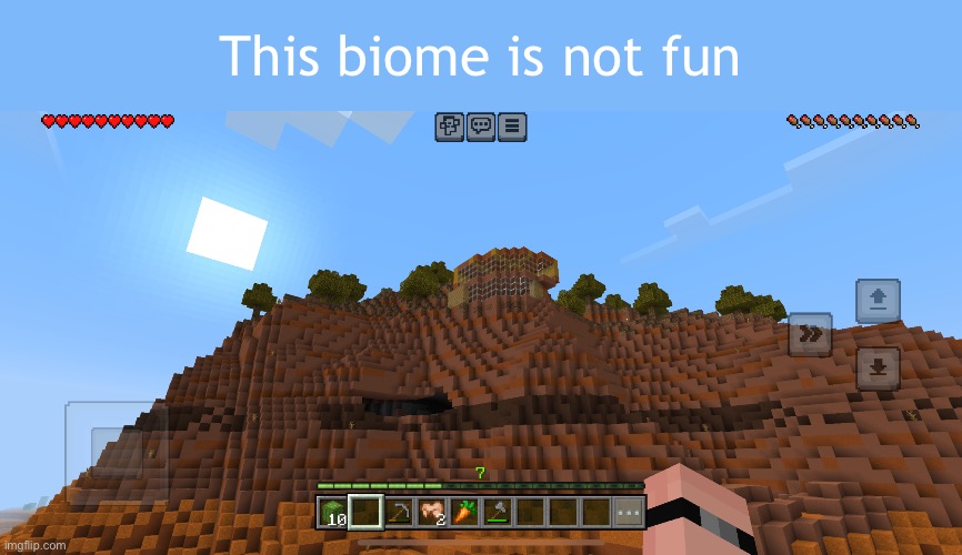 This biome is not fun | made w/ Imgflip meme maker