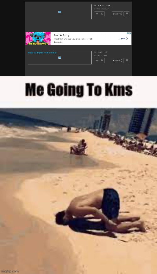 What the fuck did I do to deserve this ad | made w/ Imgflip meme maker