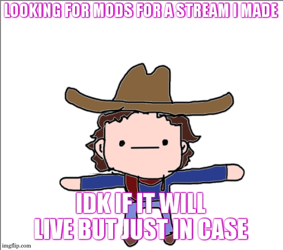 Supercat's Little Announcement | LOOKING FOR MODS FOR A STREAM I MADE; IDK IF IT WILL LIVE BUT JUST IN CASE | image tagged in supercat's little announcement | made w/ Imgflip meme maker