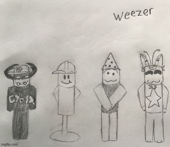I know I don’t really follow weezer but I drew this so I just wanted to show it here | made w/ Imgflip meme maker