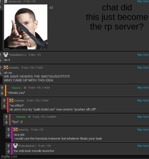 nah did this just become the rp server? | chat did this just become the rp server? | made w/ Imgflip meme maker