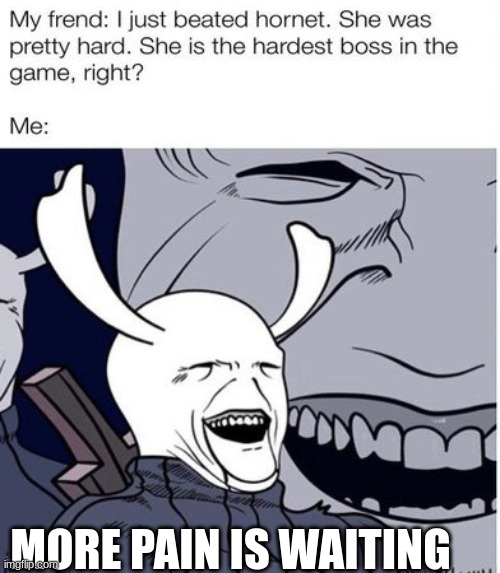 MORE PAIN IS WAITING | made w/ Imgflip meme maker