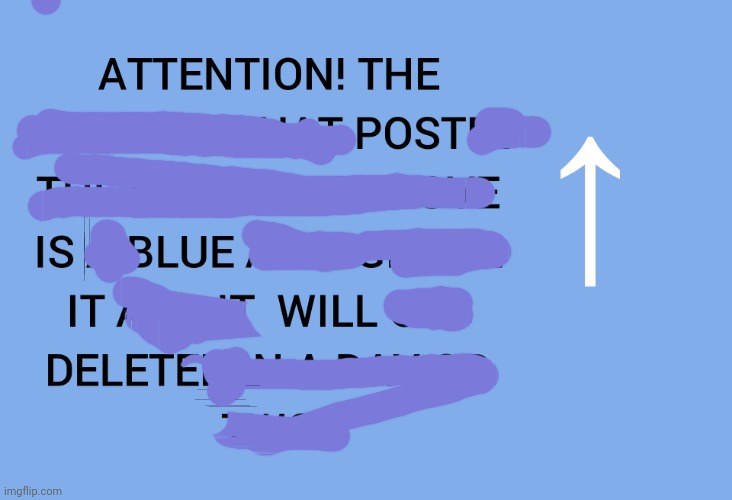 The post is blue! | image tagged in blue alt | made w/ Imgflip meme maker