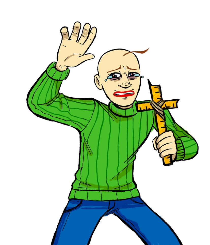 baldi with cross Blank Template - Imgflip