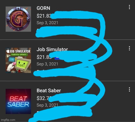 First three vr games | made w/ Imgflip meme maker