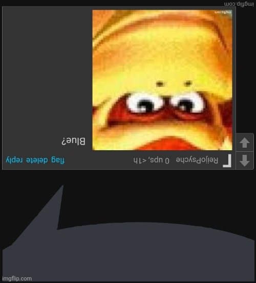 ReijoPsyche blue? speech bubble | image tagged in reijopsyche blue speech bubble | made w/ Imgflip meme maker