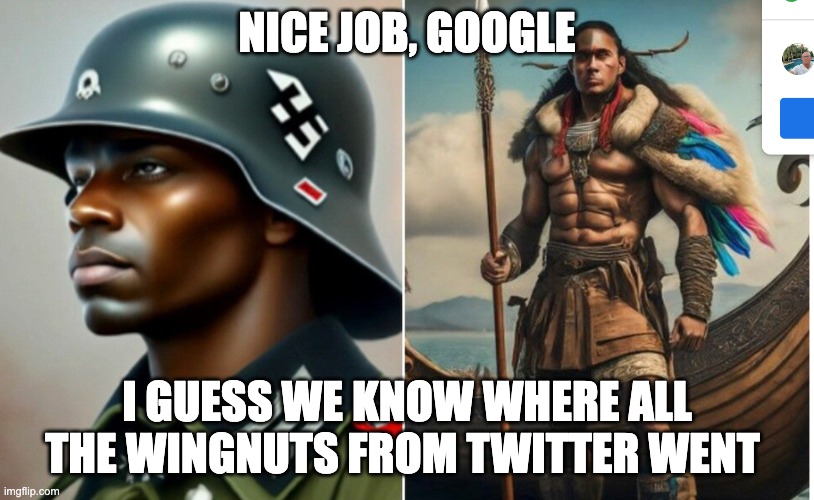 NICE JOB, GOOGLE; I GUESS WE KNOW WHERE ALL THE WINGNUTS FROM TWITTER WENT | made w/ Imgflip meme maker