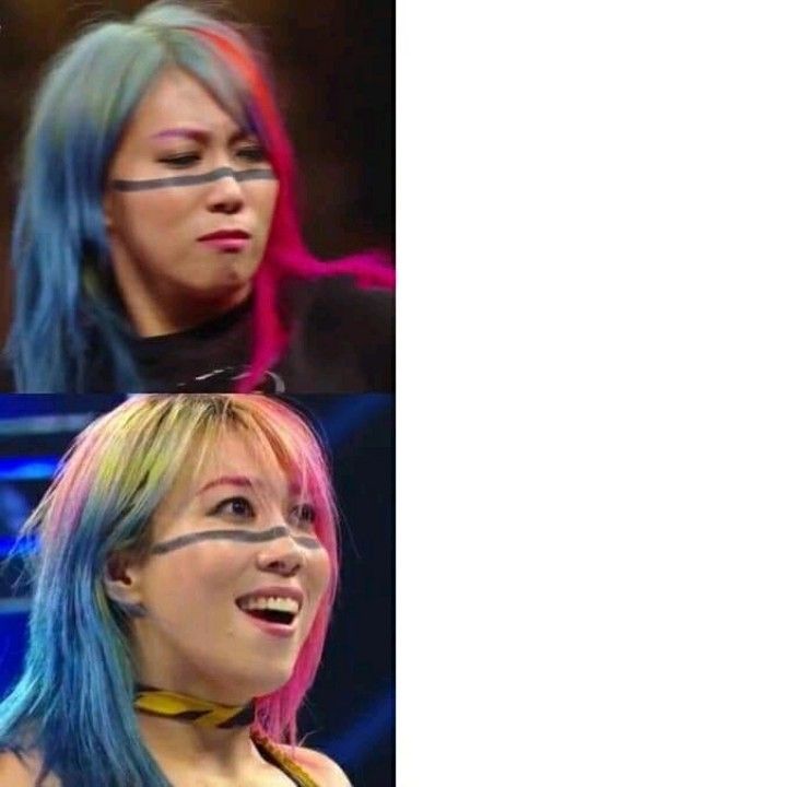 Asuka WWE Template Blank Meme Template
