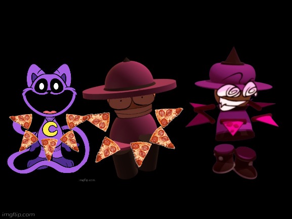 Catnapturn/Crustnap | image tagged in catnap,banbodi,crusturn,dave and bambi,smiling critters,poppy playtime | made w/ Imgflip meme maker