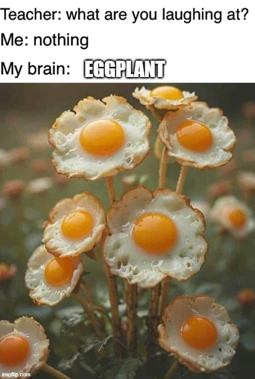 eggplant | EGGPLANT | image tagged in teacher what are you laughing at | made w/ Imgflip meme maker