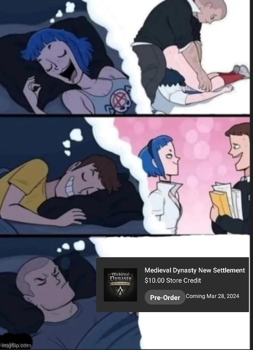 ITS SO GOOD LOOKING ITS GOT GORGUNG FARMING HUNTING TOWN BUILDING RELATIONSHIPS I WANT IT RIGHT FUCKING NOWWWW | made w/ Imgflip meme maker