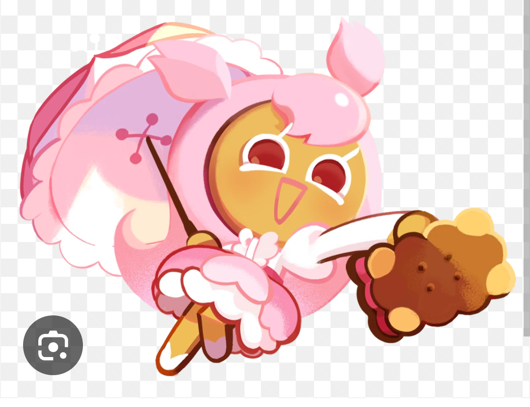 High Quality Cherry Blossom Cookie Cute Pose Blank Meme Template