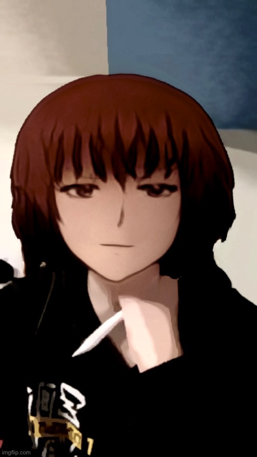 The anime filter did me dirty and made me look like Dazai :o | made w/ Imgflip meme maker