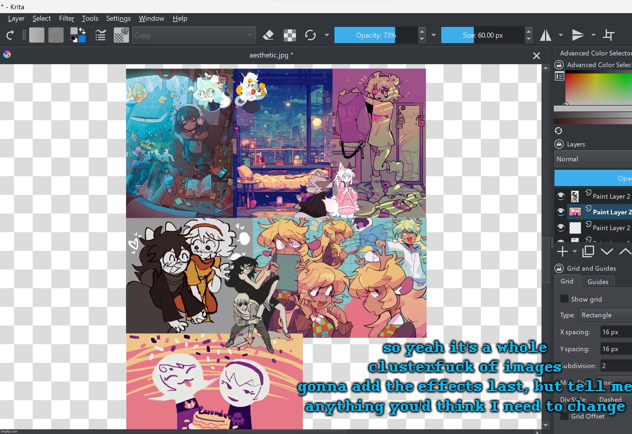 i'm open to whatever criticism 'cause I know at least one user's gonna be "ew furry" lmao | so yeah it's a whole clusterfuck of images
gonna add the effects last, but tell me anything you'd think I need to change | made w/ Imgflip meme maker