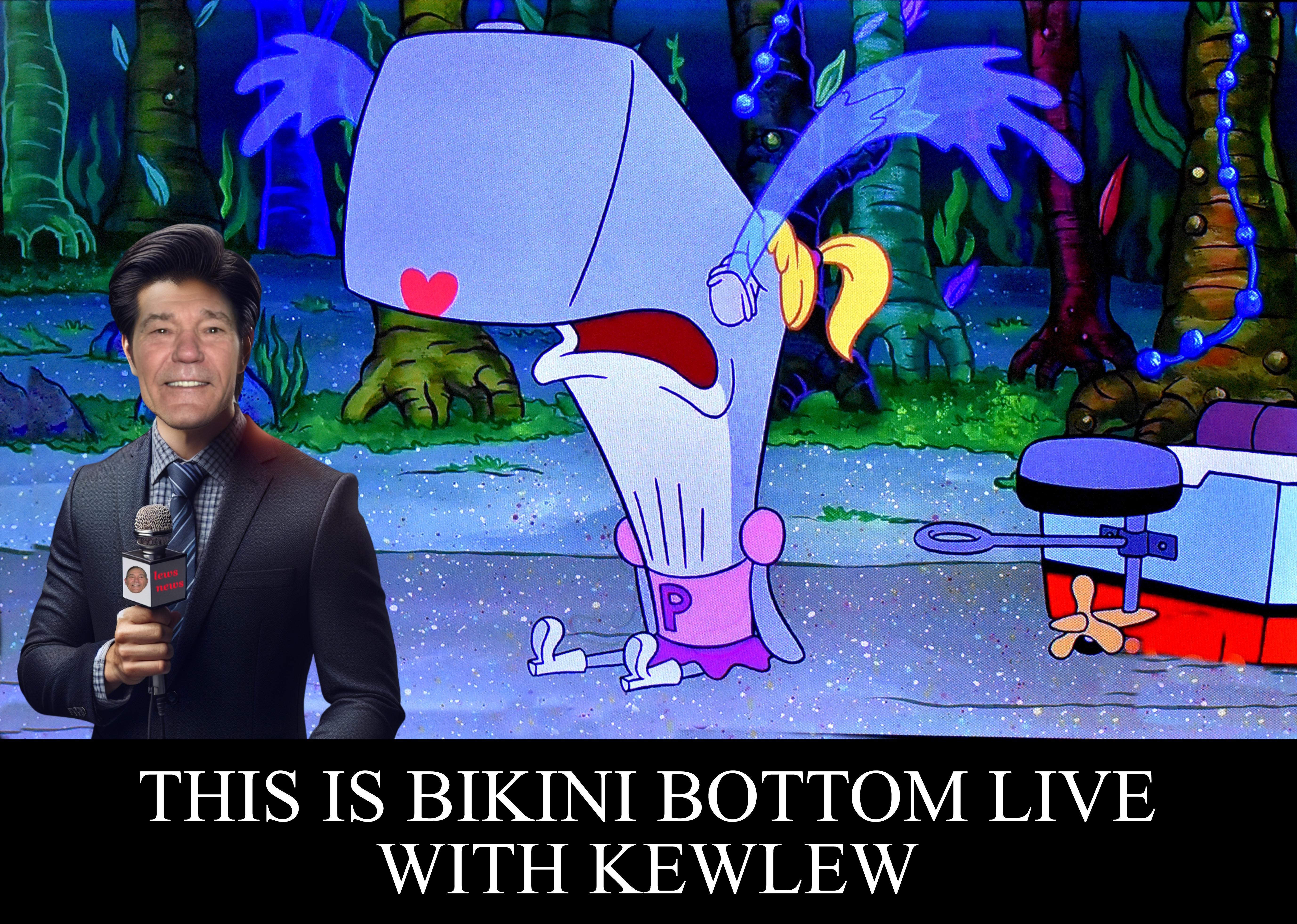 THIS IS BIKINI BOTTOM LIVE
WITH KEWLEW | made w/ Imgflip meme maker