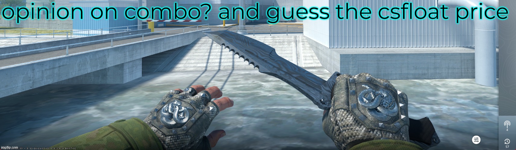 opinion on combo? and guess the csfloat price | made w/ Imgflip meme maker