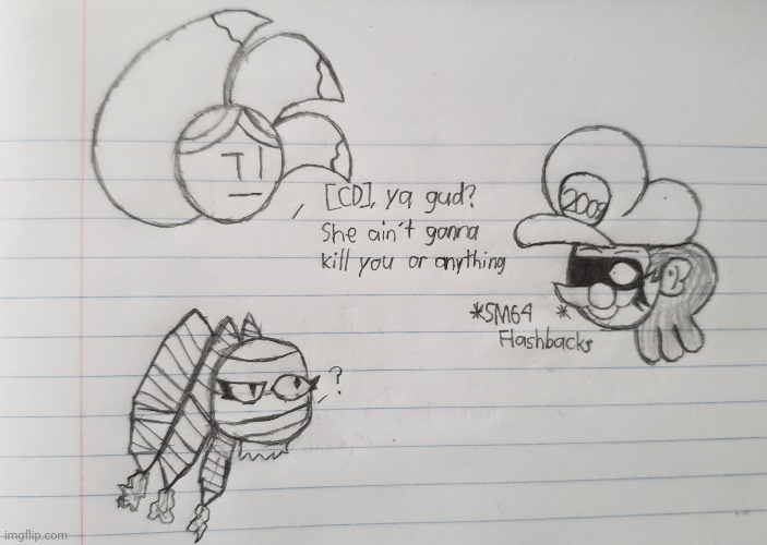 Goofy ahh doodle in class: PTSD Attack (Ft. Fuze) | image tagged in school,class,drawing | made w/ Imgflip meme maker