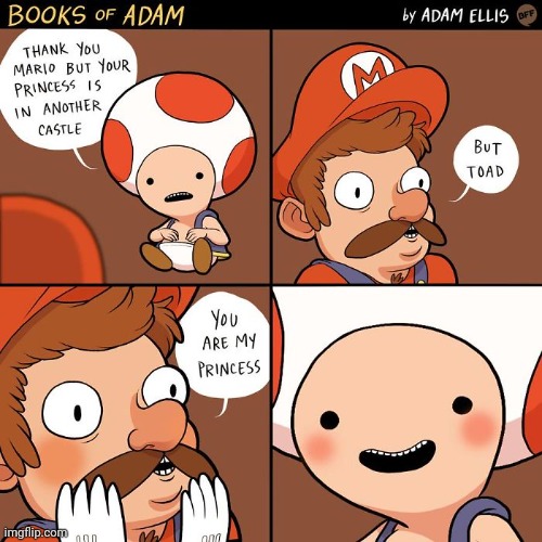 This would make the game much shorter. | image tagged in super mario bros,toad,princess,nintendo,lgbt,wouldn't that make you gay | made w/ Imgflip meme maker