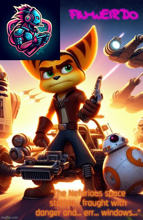 High Quality Fin Weirdo ratchet & clank announcement temp Blank Meme Template