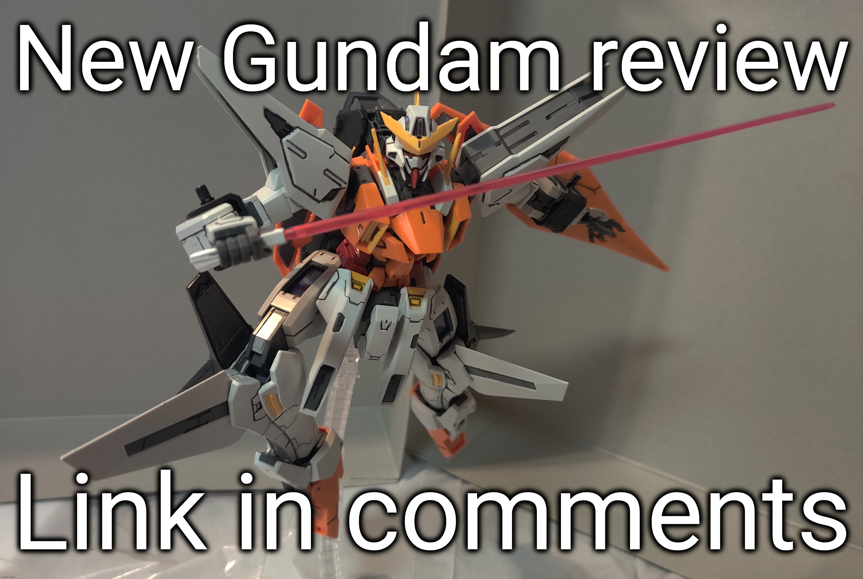 Master grade Gundam kyrios | New Gundam review; Link in comments | made w/ Imgflip meme maker
