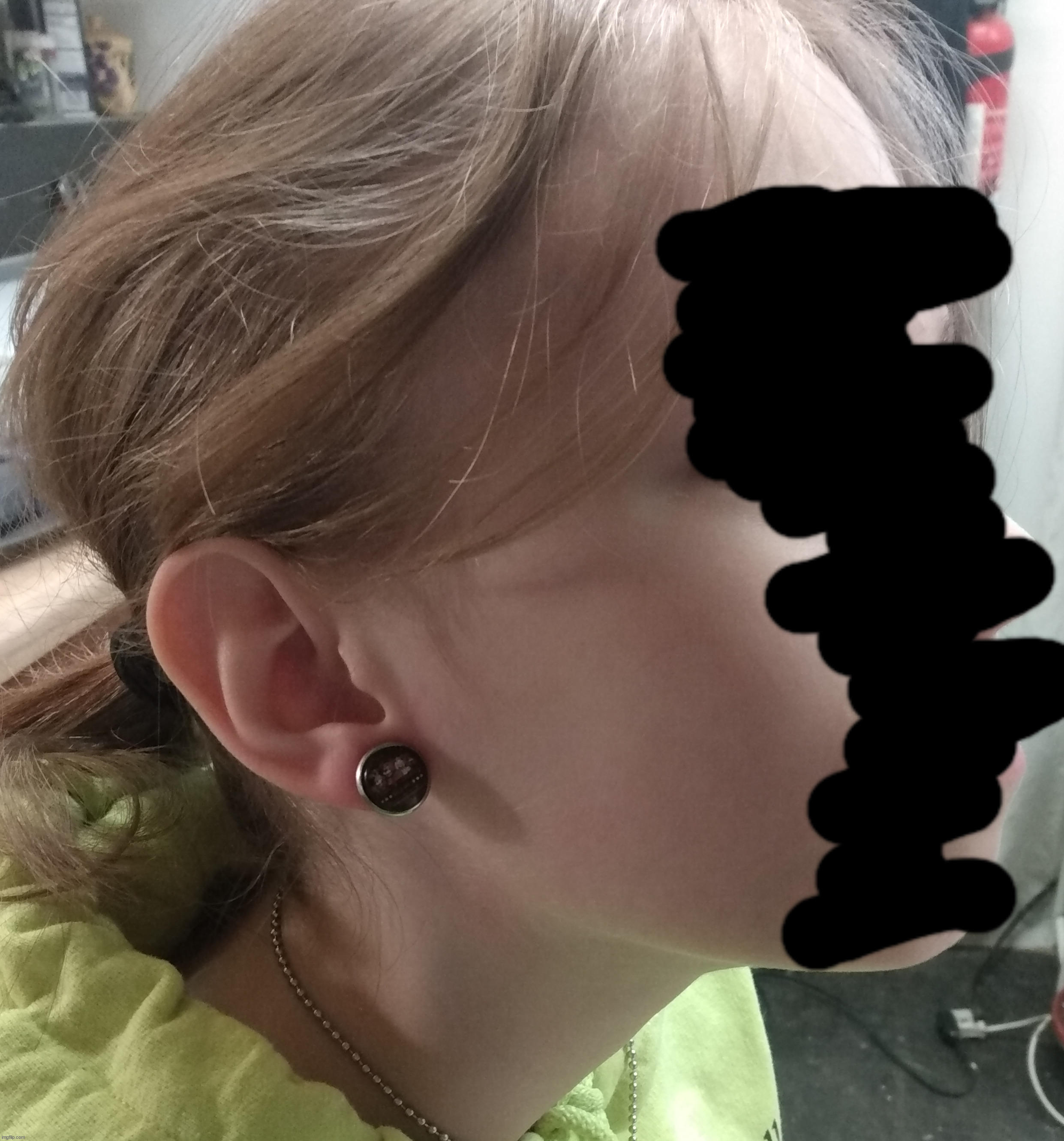 i used to look so goofy (this was 2021, and yes those are fnaf earings) | made w/ Imgflip meme maker
