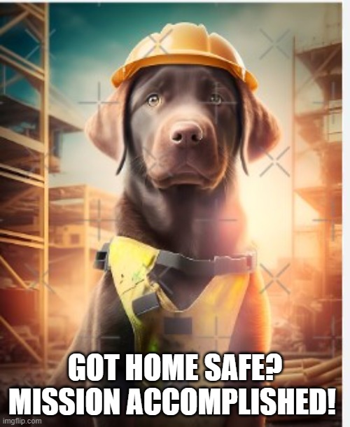 GOT HOME SAFE?
MISSION ACCOMPLISHED! | made w/ Imgflip meme maker