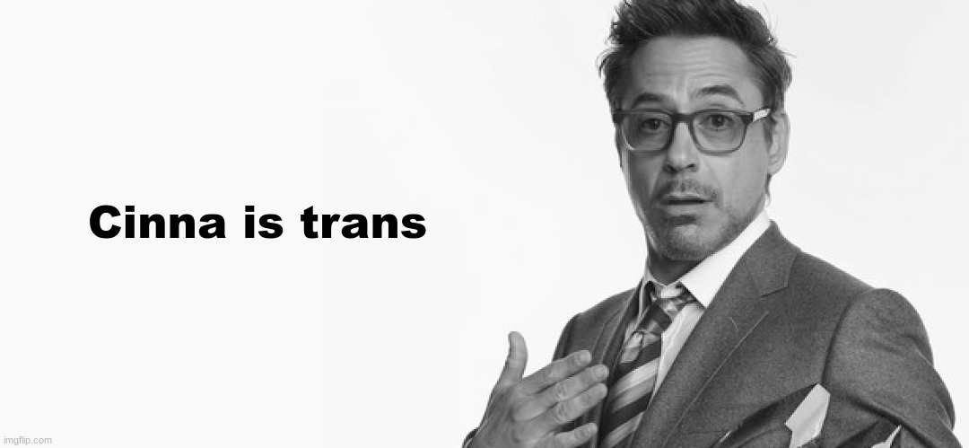 I'm Stuff | Cinna is trans | image tagged in i'm stuff | made w/ Imgflip meme maker